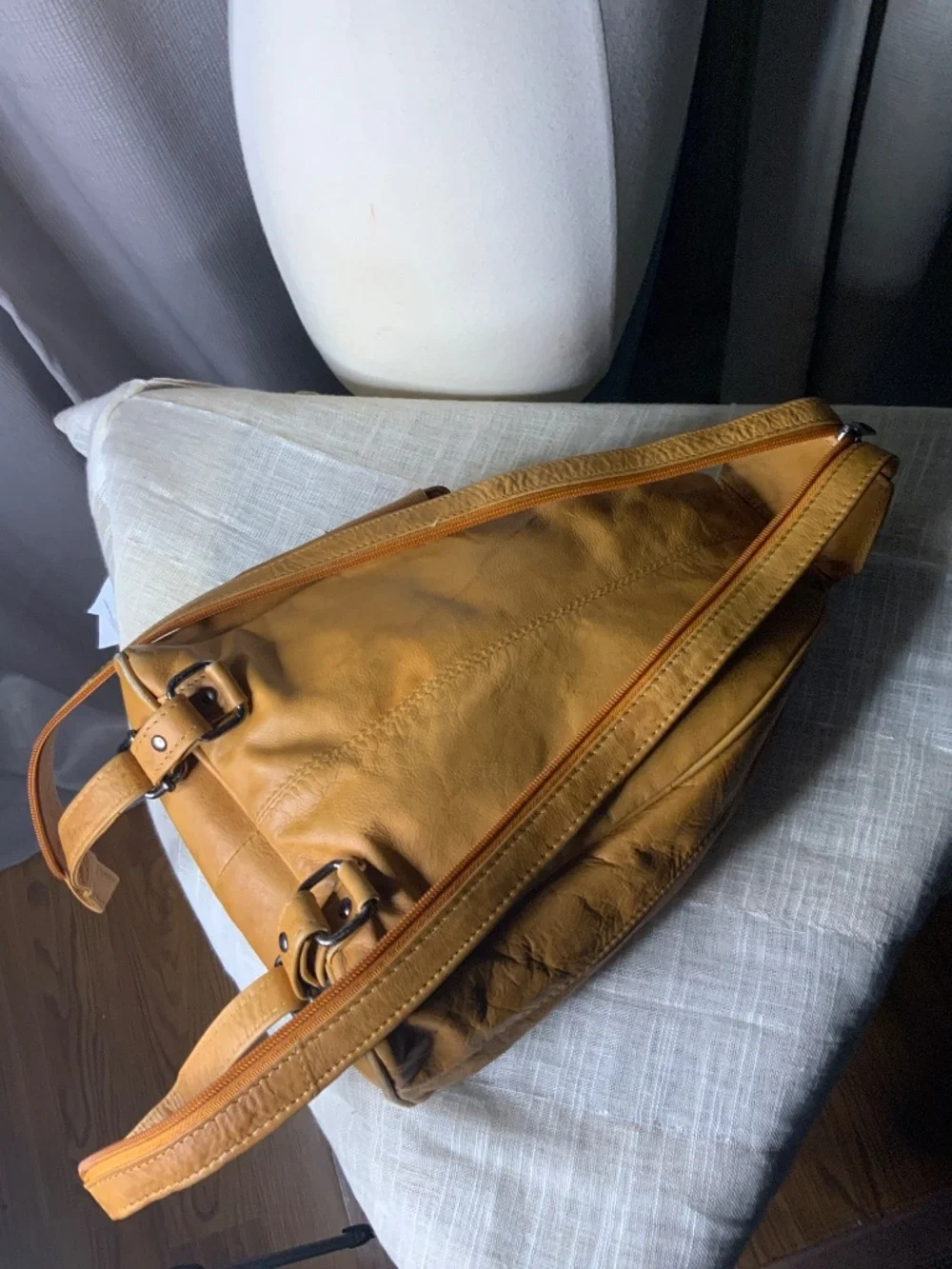 Retro Leather Napsack or Shoulder Bag